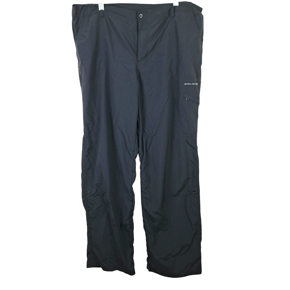 Columbia PFG Mens 16 Regular Black Omni-Shade Roll Up Cargo Fishing Hiking Pants